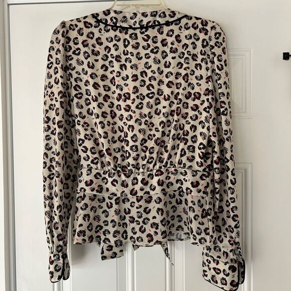 Bailey 44 ‘Marguerite’ long sleeve leopard print wrap top - Picture 8 of 12